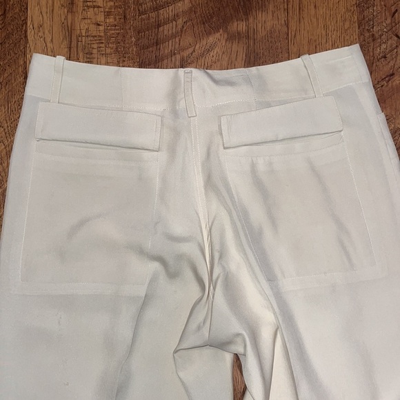 Calypso Woman’s Cream Silk Pants Size L - Picture 5 of 7